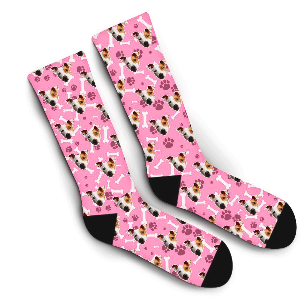 Custom Puppy Socks – Pink