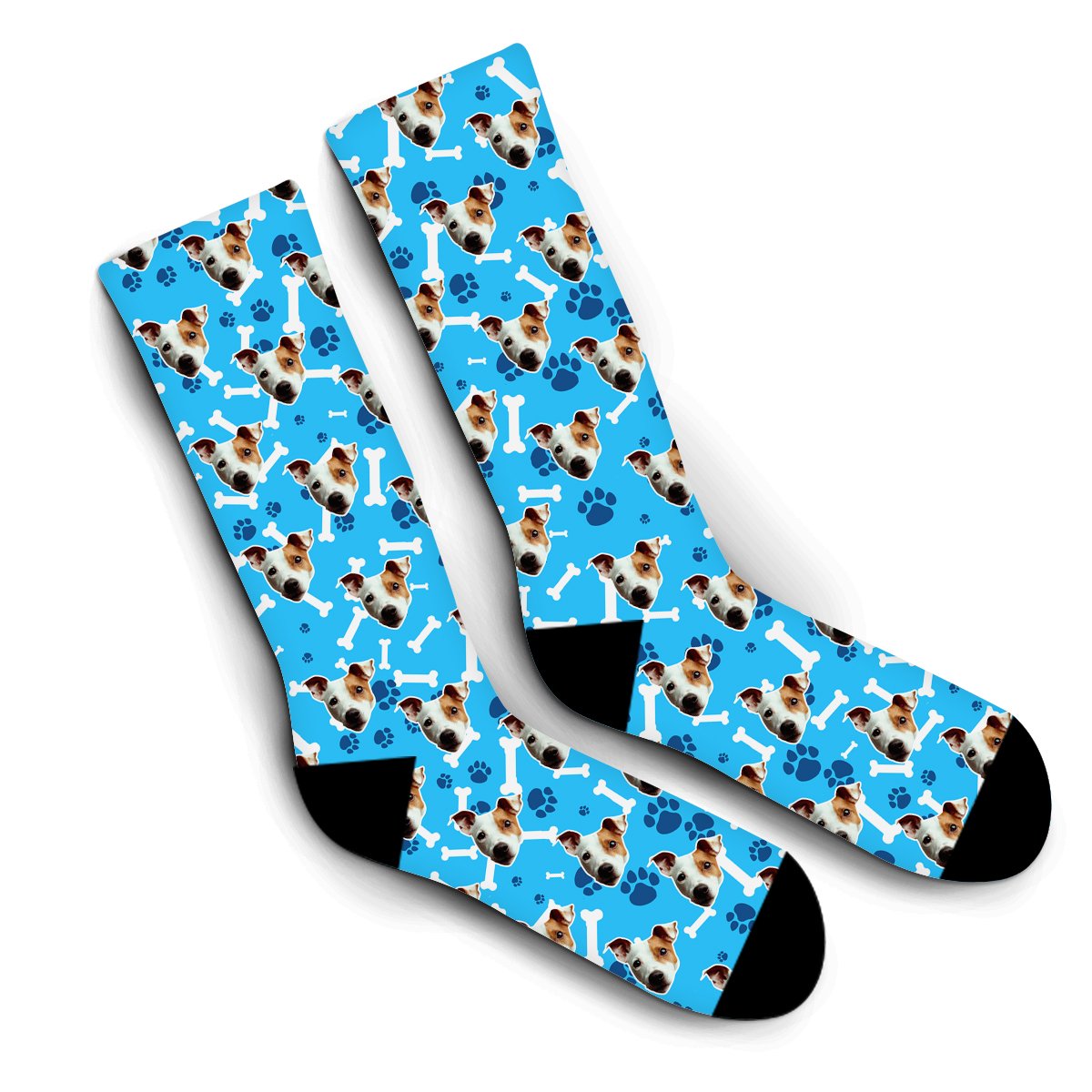 Custom Puppy Socks – Blue